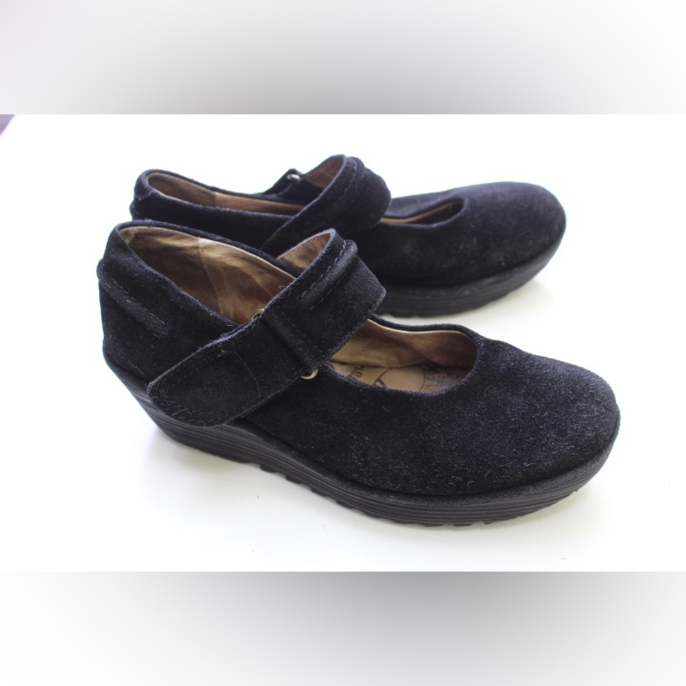 Fly London Mary Jane wedges